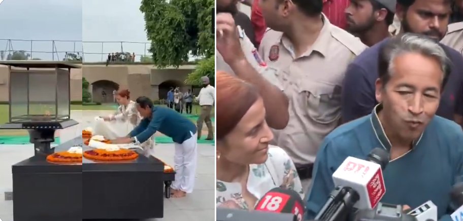 अस्पताल से राजघाट पहुंचे सोनम वांगचुक, कहा- बापू का रास्ता आज भी प्रासंगिक