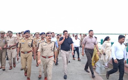 कांवड़ यात्रा की तैयारियों का कमिश्नर-डीआईजी ने लिया जायजा, अंबकेश्वर मंदिर से गंगा घाट तक व्यवस्थाएं परखी