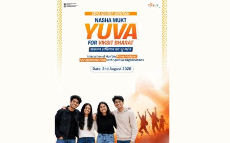 2 अगस्त 2026 को होगा विकसित भारत के लिए नशा मुक्त युवा संकल्प अभियान का शुभारम्भ