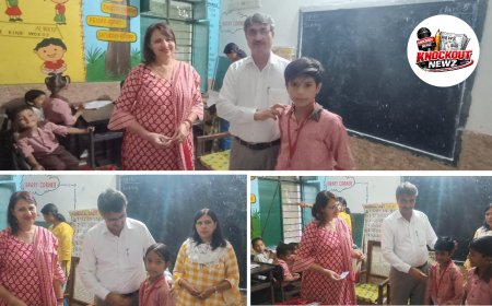 दौराला: खंड शिक्षा अधिकारी अजय कुमार ने कक्षा 1 से 5 तक के बच्चों को वितरित किए ID कार्ड 