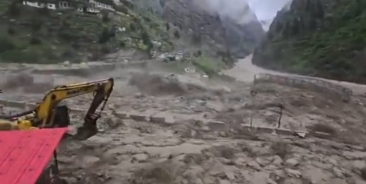 उत्तराखंड की नीति घाटी में तबाही, फ्लैश फ्लड में बहा बेली ब्रिज, भारत-चीन सीमा से जुड़े 15 गांव कटे