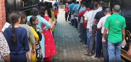 कड़ी सुरक्षा व्यवस्था और सीसीटीवी कैमरों की निगरानी में जीआईसी प्रवक्ता मुख्य परीक्षा आयोजित; बायोमेट्रिक जांच के बाद मिला प्रवेश