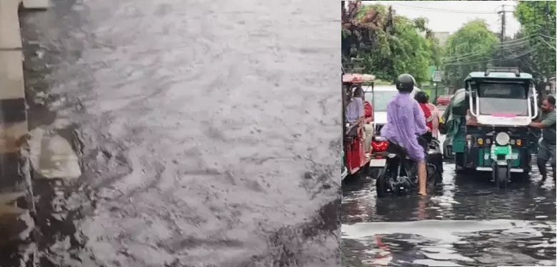 मेरठ में तेज बारिश से कई इलाकों में जलभराव, नाले ओवरफ्लो, सड़कों पर बहा पानी; लोगों की बढ़ीं मुश्किलें