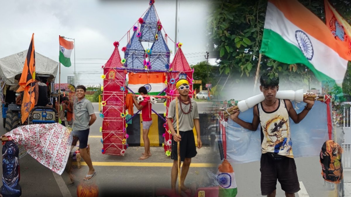 कांवड़ पथ पर लहराया आस्था और राष्ट्रभक्ति का संगम
