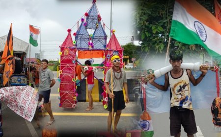 कांवड़ पथ पर लहराया आस्था और राष्ट्रभक्ति का संगम