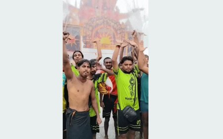 देश को हिंदू राष्ट्र बनाने की उठाई मांग, बजरंगी युवा ग्रुप की पंचमुखी बालाजी थीम वाली विशाल कांवड़ बनी लोगों के आकर्षण का केंद्र