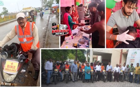 कांवड़ मार्गों पर दौड़ रहीं बाइक एंबुलेंस, मिनटों में मिल रहा उपचार