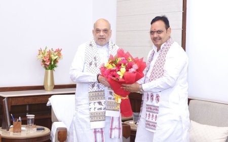 राजस्थान विधानसभा के मानसून सत्र से पहले दिल्ली में अमित शाह से मिले सीएम भजनलाल