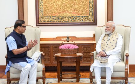 सीएम हिमंता सरमा ने पीएम मोदी से की मुलाकात, असम में बाढ़ से निपटने का दिया भरोसा