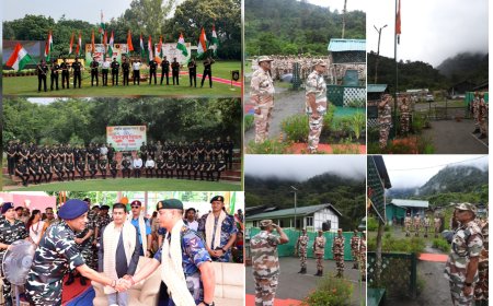 स्वतंत्रता दिवस के अवसर पर अर्धसैनिक बलों ने लहराया तिरंगा, देश की सेवा के प्रति अपनी प्रतिबद्धता को दोहराया