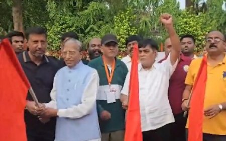 National Sports Day Patna: 'राष्ट्रीय खेल दिवस' पर पटना में 'फिट इंडिया' दौड़ का भव्य आयोजन; पूर्व राज्यपाल गंगा प्रसाद और नेता रामकृपाल यादव ने दिखाई हरी झंडी 