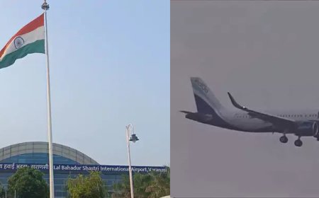 वाराणसी: रनवे में आई अचानक गड़बड़ी, काशी में हवा में चक्कर लगाता रहा विमान, वापस लौटा