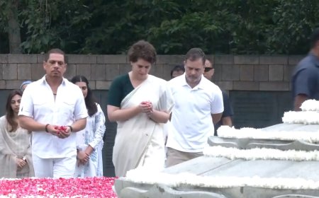 Rajiv Gandhi Birth Anniversary: राजीव गांधी की जयंती पर कांग्रेस नेताओं ने दी श्रद्धांजलि