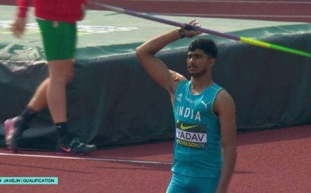 World U20 Athletics Championship 2026: भारत के नाम पहला मेडल; आशीष यादव ने जैवलिन थ्रो में जीता सिल्वर मेडल, नीरज चोपड़ा के क्लब में हुए शामिल
