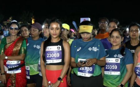हैदराबाद मैराथन में उमड़ा जनसैलाब; 3,000 से ज्यादा धावकों ने लिया हिस्सा