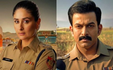 Daayra Character Posters: 'दायरा' से करीना कपूर खान और पृथ्वीराज सुकुमारन का फर्स्ट लुक रिलीज; डीसीपी अजूनी और डीसीपी रमन के अवतार में दिखा इंटेंस अंदाज