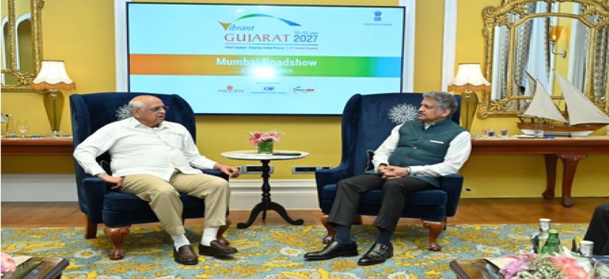 वाइब्रेंट गुजरात ग्लोबल समिट 2027 के मुंबई रोड शो में दिग्गज उद्योगपतियों से मिले मुख्यमंत्री भूपेंद्र पटेल