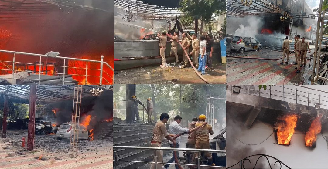 Meerut Avika Hotel fire: मेरठ में अविका होटल में लगी भीषण आग, लोगों ने भागकर बचाई जान; फायर ब्रिगेड ने आग पर पाया काबू