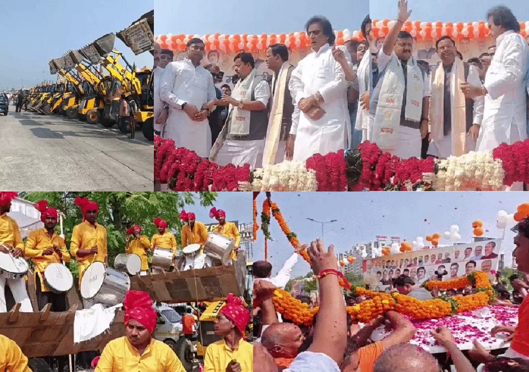 मेरठ पहुंचे भाजपा राष्ट्रीय अध्यक्ष नितिन नवीन, ढोल नगांड़ों पर नाचे कार्यकर्ता; बुलडोजर से बरसाए फूल