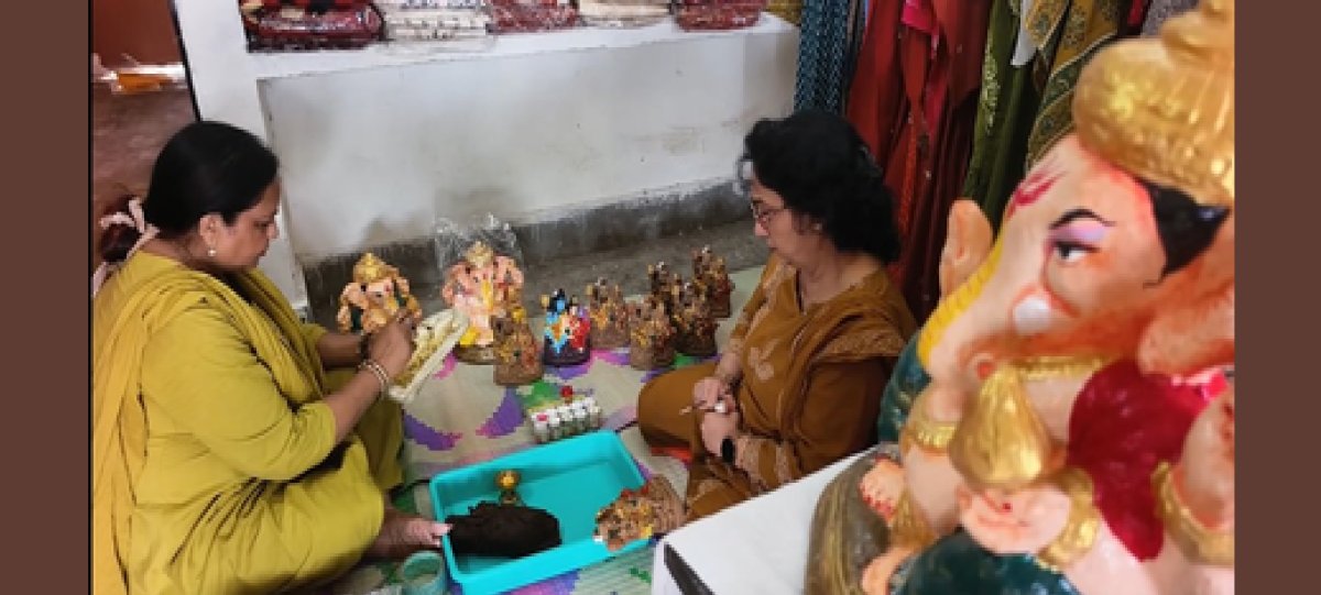 प्रयागराज से जामनगर तक इको-फ्रेंडली गणेश मूर्तियों की धूम, पर्यावरण संरक्षण का संदेश
