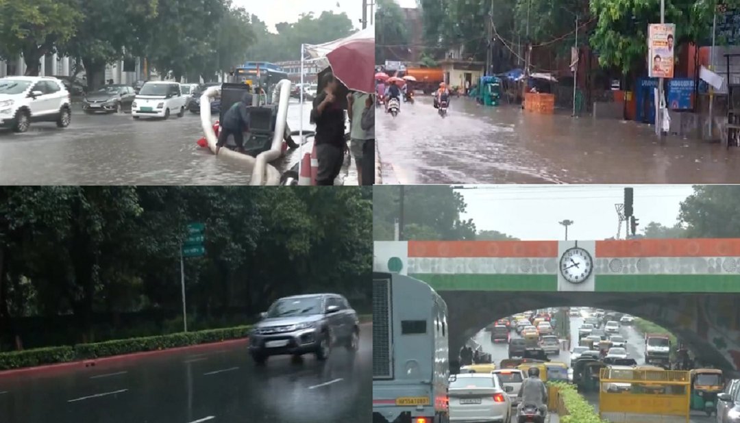 दिल्ली-एनसीआर में भारी बारिश, कई इलाकों में सड़कों पर जलभराव