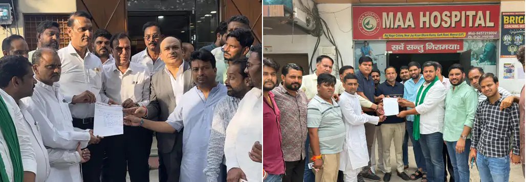 2 सितंबर को मेरठ बंद: सेंट्रल मार्किट के व्यापारियों ने बंद के लिए किया जनसंपर्क