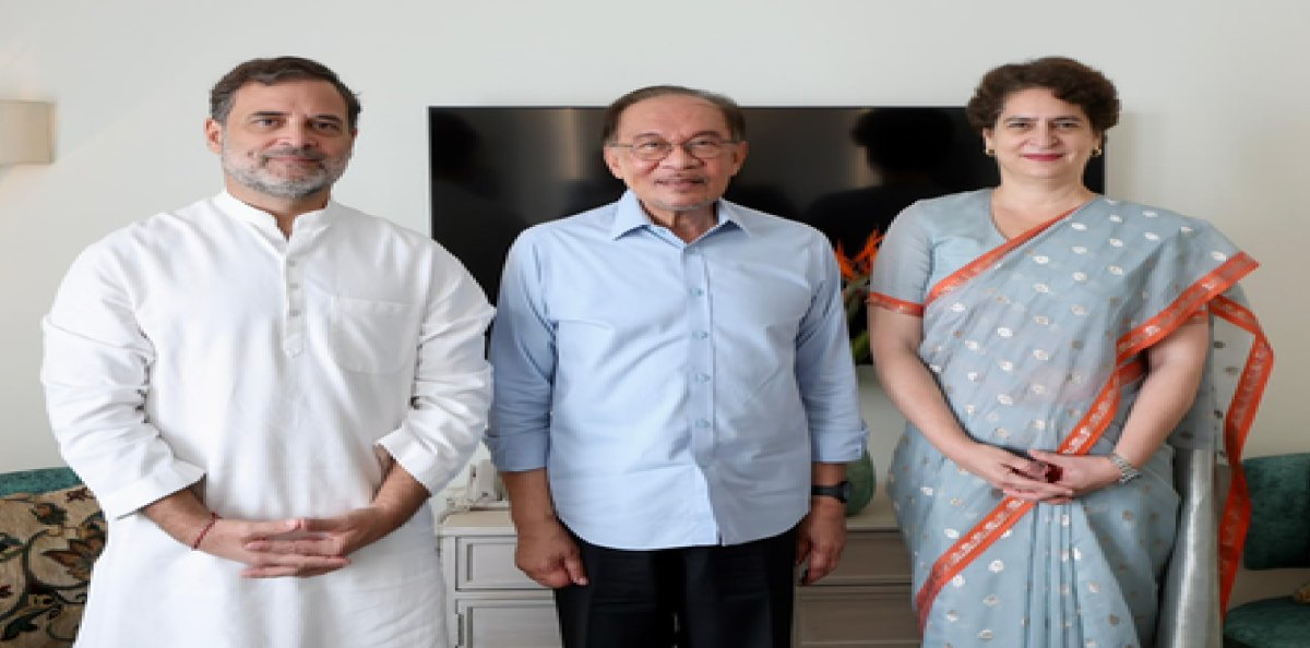 मलेशियाई प्रधानमंत्री अनवर इब्राहिम से म‍िले राहुल और प्रियंका गांधी, नाश्‍ते के दौरान हुई चर्चा