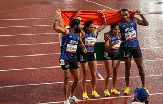 एशियन गेम्स: भारतीय टीम ने मिक्स्ड 4x100 मीटर रिले में 'नेशनल रिकॉर्ड' के साथ जीता ब्रॉन्ज
