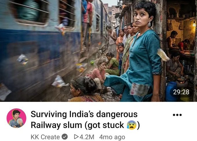 यूट्यूबर काव्या कर्नाटका के 'रेलवे स्लम' वीडियोज पर छिड़ी बहस; गरीबी दिखाने पर सोशल मीडिया बंटा
