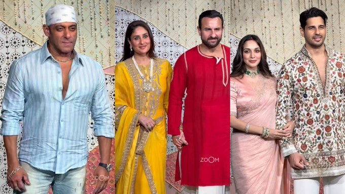 अंबानी परिवार के 'एंटीलिया' में गणेशोत्सव की भव्य धूम; सलमान खान, करीना-सैफ 