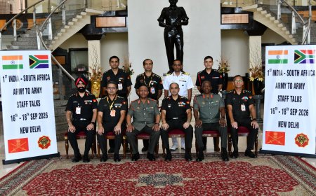 भारत और दक्षिण अफ्रीका के बीच पहली आर्मी-टू-आर्मी स्टाफ वार्ता, रक्षा सहयोग को मजबूत करने पर हुई चर्चा