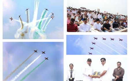 हॉक की उड़ान, दिलों में अरमान; आसमान में तिरंगा बना तो गूंजा जय हिंदुस्तान