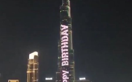 पीएम मोदी के 76वें जन्मदिन पर रोशनी से नहाई दुनिया की सबसे ऊंची इमारत बुर्ज खलीफा 
