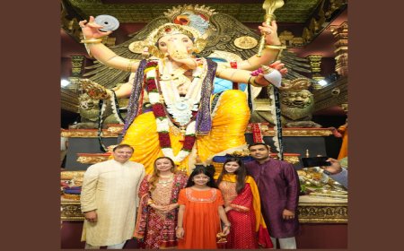 प्रणव अदाणी और करण अदाणी ने गणेश चतुर्थी पर ऐतिहासिक चिंचपोकली चा चिंतामणि के किए दर्शन 