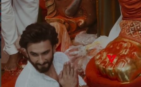 लालबागचा राजा के दरबार में उमड़ा सितारों का हुजूम; रणवीर सिंह ने टेका माथा 