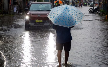 बंगाल की खाड़ी में गहरे दबाव से आंध्र प्रदेश के कलिंगपट्टनम और पोलाकी में भारी बारिश