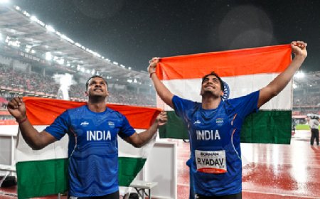 एशियन गेम्स: मेंस जैवलिन थ्रो में भारत का 'डबल धमाल', यशवीर को सिल्वर, रोहित ने जीता ब्रॉन्ज