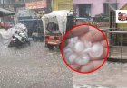 Meerut Meather News: मेरठ के मवाना में बदला मौसम का मिजाज, तेज बारिश के साथ गिरे ओले 