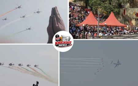 Varanasi Air Show: काशी में गंगा के ऊपर वायुसेना का शौर्य, एयर शो देखने उमड़े लाखों लोग