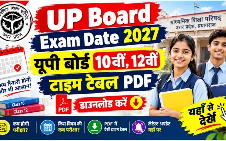 यूपी बोर्ड ने 10वीं-12वीं की परीक्षा का टाइमटेबल किया घोषित, यहां पढ़ें पूरा शेड्यूल