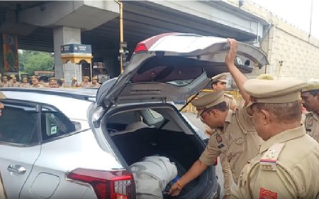 गाजियाबाद और नोएडा में सुरक्षा के कड़े इंतजाम, दिल्ली में प्रवेश करने से पहले की जा रही जांच 