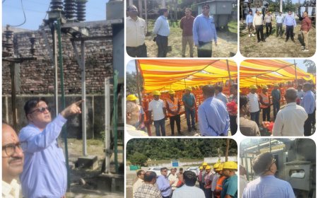 PVVNL एमडी पावर ने मॉ शाकुंभरी देवी मेला क्षेत्र का किया निरीक्षण, विद्युत आपूर्ति एवं सुरक्षा व्यवस्था के दिए सख्त निर्देश