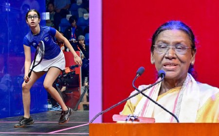 एशियन गेम्स 2026: ब्रॉन्ज मेडल जीतने पर राष्ट्रपति ने दी भारतीय महिला स्क्वैश टीम को बधाई